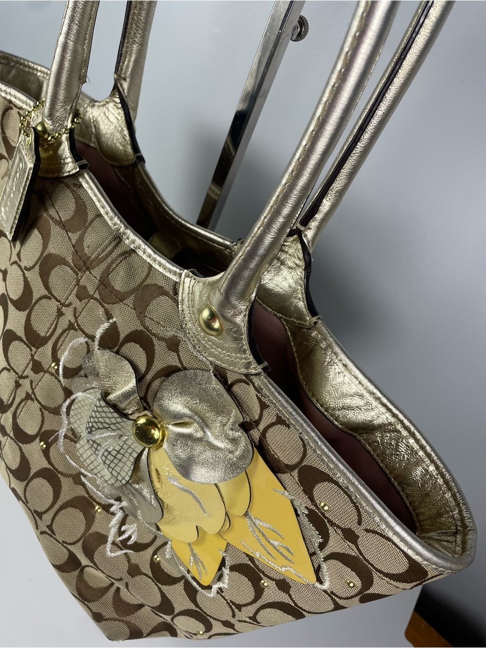 Coach Y2K Signature Bleecker Floral Tote- COA - Picture 4 of 15